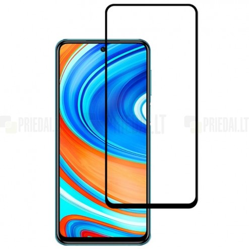 Xiaomi Redmi Note 9s (Note 9 Pro) Mocolo Tempered Glass melns ekrāna aizsargstikls