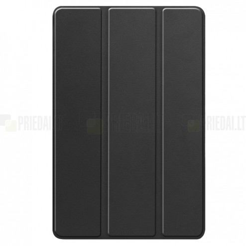 Samsung Galaxy S23 FE (Fan Edition) CaseMe Retro solīds atvēramais ādas melns maciņš - maks