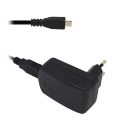 „Alcatel“ sienas lādētājs (1 A) - melns + micro USB vads