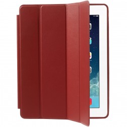 Klasisks atvēramais futrālis - sarkans (iPad 2 / 3 / 4)
