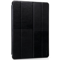 „HOCO“ Crystal Fashion atvēramais ādas futrālis - melns (iPad Air 2)