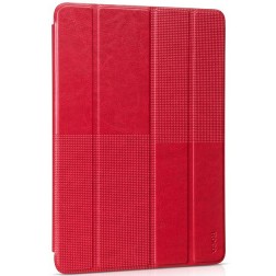 „HOCO“ Crystal Fashion atvēramais ādas futrālis - sarkans (iPad Air 2)