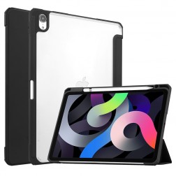 „Deluxe“ atvēramais maciņš - melns (iPad Air 4 2020 / iPad Air 5 2022)
