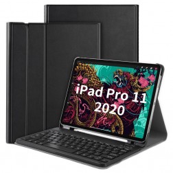 Atvēramais futrālis ar tastatūra - melns (iPad Pro 11" 2018 / 2020/ Air 4 10.9" 2020 / Air 5 10.9" 2022)