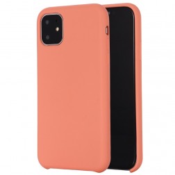 Cieta silikona (TPU) apvalks - oranžs (iPhone 11)