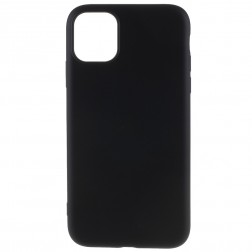 Cieta silikona (TPU) apvalks - melns (iPhone 11 Pro Max)