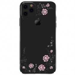 „Kavaro“ Flowers Swarovski apvalks - melns (iPhone 11 Pro)