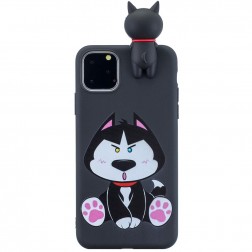 „Squezy“ Dog cieta silikona (TPU) apvalks - melns (iPhone 11 Pro)