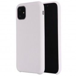 Cieta silikona (TPU) apvalks - balts (iPhone 11)