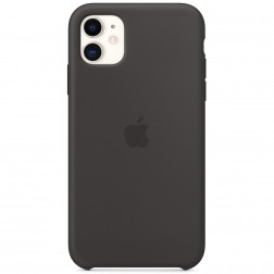 Oficiāls „Apple“ Silicone Case apvalks - melns (iPhone 11)