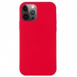 „Shell“ MagSafe cieta silikona (TPU) apvalks - sarkans (iPhone 12 / 12 Pro)