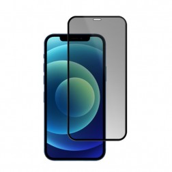 „Mocolo“ Tempered Glass melns ekrāna aizsargstikls 0.26 mm - privāta (iPhone 12 / 12 Pro)