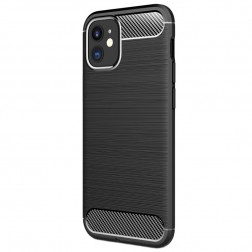 „Carbon“ cieta silikona (TPU) vāciņš - melns (iPhone 12 Mini)