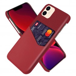 „KSQ“ Shell ādas apvalks - sarkans (iPhone 12 Mini)