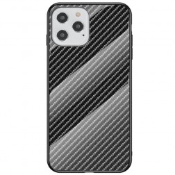 „Fiber“ cieta silikona (TPU) apvalks - melns (iPhone 12 / 12 Pro)