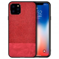 „Bi-Color“ Splicing ādas apvalks - sarkans (iPhone 12 Pro Max)
