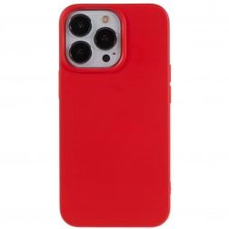 Cieta silikona (TPU) apvalks - sarkans (iPhone 12 Pro Max)