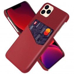 „KSQ“ Shell ādas apvalks - sarkans (iPhone 12 Pro Max)