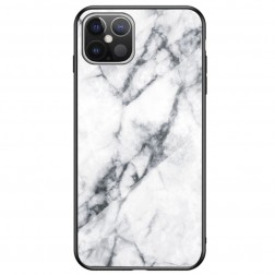 „Marble“ cieta silikona (TPU) apvalks - balts (iPhone 12 Pro Max)