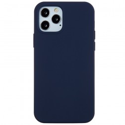 Cieta silikona (TPU) apvalks - tumši zils (iPhone 12 Pro Max)
