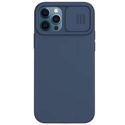 „Nillkin“ CamShield MagSafe apvalks - tumši zils (iPhone 12 / 12 Pro)