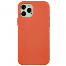 Cieta silikona (TPU) apvalks - oranžs (iPhone 12 / 12 Pro)