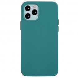 Cieta silikona (TPU) apvalks - tumši zaļš (iPhone 12 / 12 Pro)