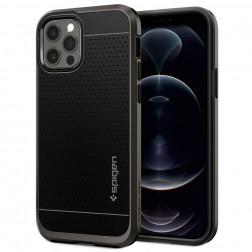 „Spigen“ Neo Hybrid apvalks - melns (iPhone 12 / 12 Pro)