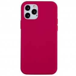 Cieta silikona (TPU) apvalks - tumši rozs (iPhone 12 / 12 Pro)