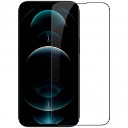„Guardian“ Tempered Glass ekrāna aizsargstikls 0.26 mm - melns (iPhone 14 / 13 / 13 Pro)