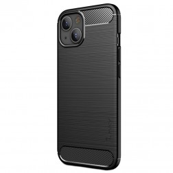 „IPAKY“ Carbon cieta silikona (TPU) vāciņš - melns (iPhone 13 Mini)