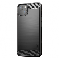 "AILES" Carbon cieta silikona (TPU) apvalks - melns (iPhone 13 mini)