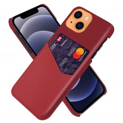 „KSQ“ Shell ādas apvalks - sarkans (iPhone 13 Mini)