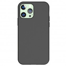 Cieta silikona (TPU) apvalks - melns (iPhone 13 Pro)