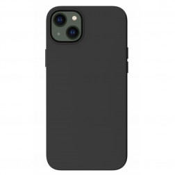 Cieta silikona (TPU) apvalks - melns (iPhone 14 Plus)