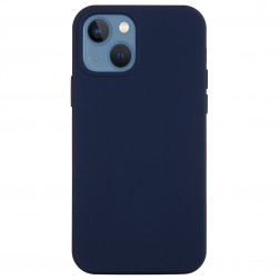 „Shell“ cieta silikona (TPU) apvalks - tumši zils (iPhone 14 Plus)