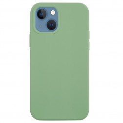 „Shell“ cieta silikona (TPU) apvalks - gaiši zaļš (iPhone 14 Plus)