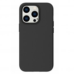 Cieta silikona (TPU) apvalks - melns (iPhone 14 Pro)