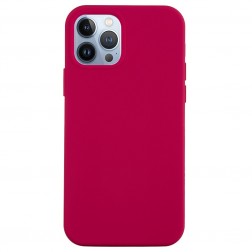 „Shell“ cieta silikona (TPU) apvalks - tumši rozs (iPhone 14 Pro Max)