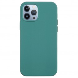 „Shell“ cieta silikona (TPU) apvalks - tumši zaļš (iPhone 14 Pro Max)