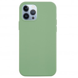 „Shell“ cieta silikona (TPU) apvalks - gaiši zaļš (iPhone 14 Pro)