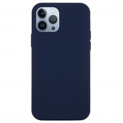 „Shell“ cieta silikona (TPU) apvalks - tumši zils (iPhone 14 Pro)