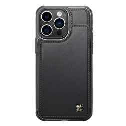 „CaseMe“ Wallet apvalks - melns (iPhone 15 Pro)