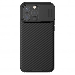 „Nillkin“ CamShield Pro apvalks - melns (iPhone 15 Pro Max)