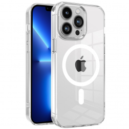 "Tubi" MagSafe cietā silikona (TPU) apvalks - dzidrs (iPhone 15 Pro Max)