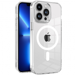 "Tubi" MagSafe cietā silikona (TPU) apvalks - dzidrs (iPhone 15 Pro)