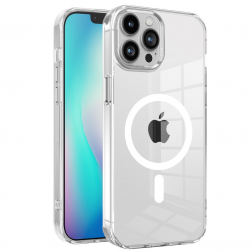 "Tubi" MagSafe cietā silikona (TPU) apvalks - dzidrs (iPhone 15)