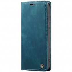 "CaseMe" Retro solīds atvēramais ādas maciņš - zaļš (iPhone 16 Pro Max)