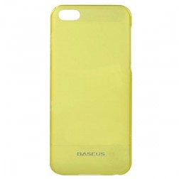 „Baseus“ plastmasas futrālis - dzeltens + ekrāna aizsargplēve (iPhone 5C)