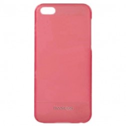„Baseus“ plastmasas futrālis - rozs + ekrāna aizsargplēve (iPhone 5C)